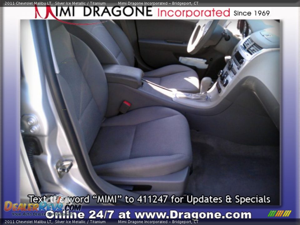 2011 Chevrolet Malibu LT Silver Ice Metallic / Titanium Photo #8