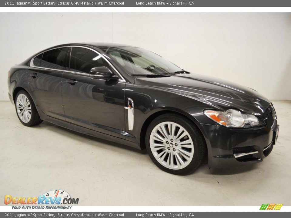 2011 Jaguar XF Sport Sedan Stratus Grey Metallic / Warm Charcoal Photo #2