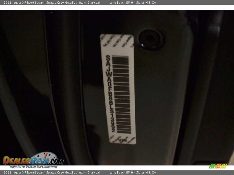 2011 Jaguar XF Sport Sedan Stratus Grey Metallic / Warm Charcoal Photo #8