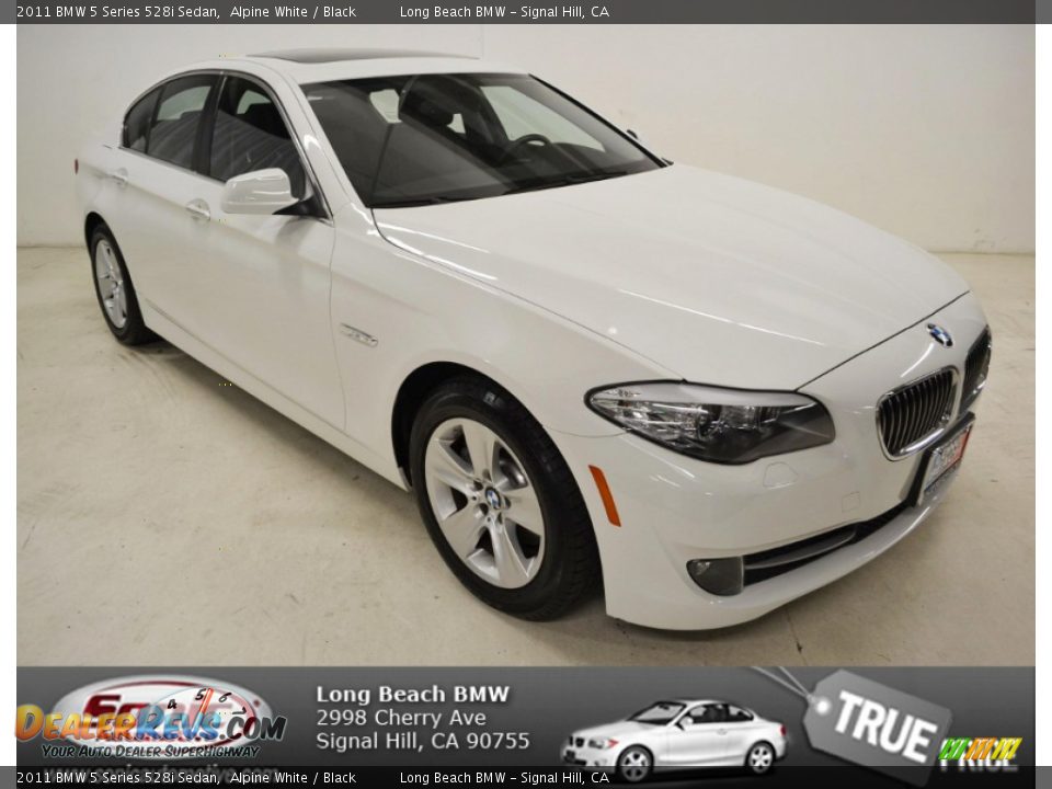 2011 BMW 5 Series 528i Sedan Alpine White / Black Photo #1