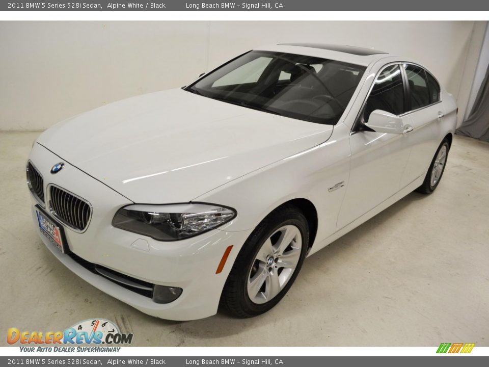 2011 BMW 5 Series 528i Sedan Alpine White / Black Photo #5