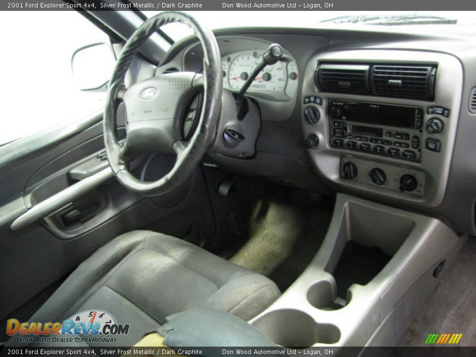 2001 Ford Explorer Sport 4x4 Silver Frost Metallic / Dark Graphite Photo #16
