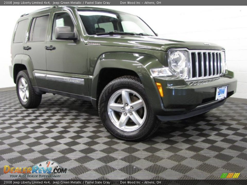 2008 Jeep Liberty Limited 4x4 Jeep Green Metallic / Pastel Slate Gray Photo #1