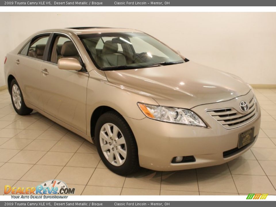 2009 Toyota Camry XLE V6 Desert Sand Metallic / Bisque Photo #1