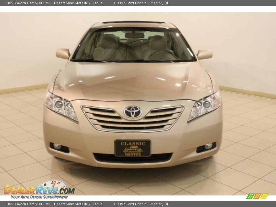 2009 Toyota Camry XLE V6 Desert Sand Metallic / Bisque Photo #2