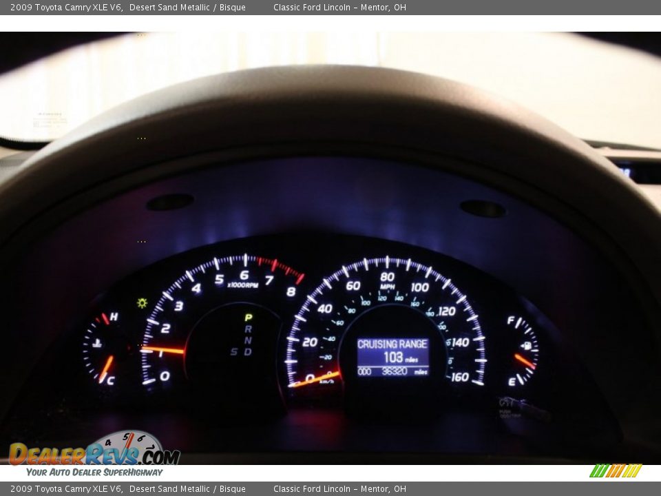 2009 Toyota Camry XLE V6 Desert Sand Metallic / Bisque Photo #7