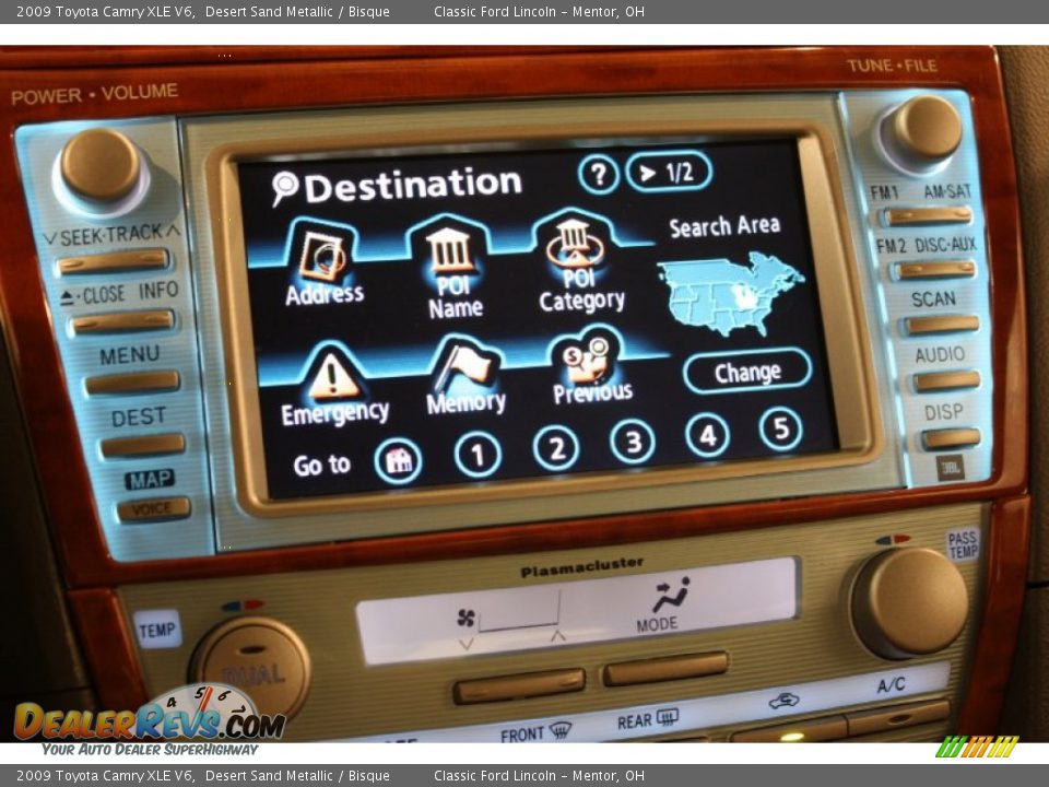 2009 Toyota Camry XLE V6 Desert Sand Metallic / Bisque Photo #9