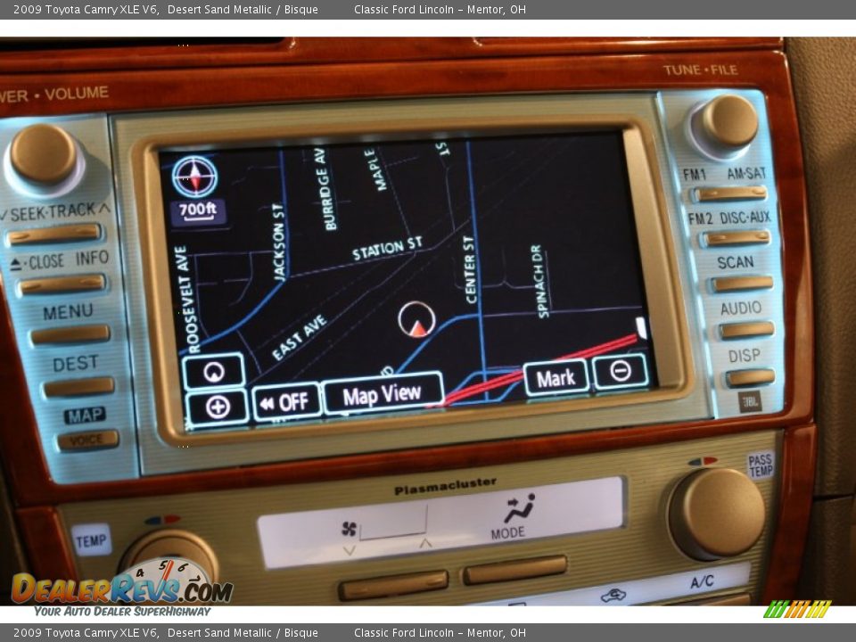 2009 Toyota Camry XLE V6 Desert Sand Metallic / Bisque Photo #10