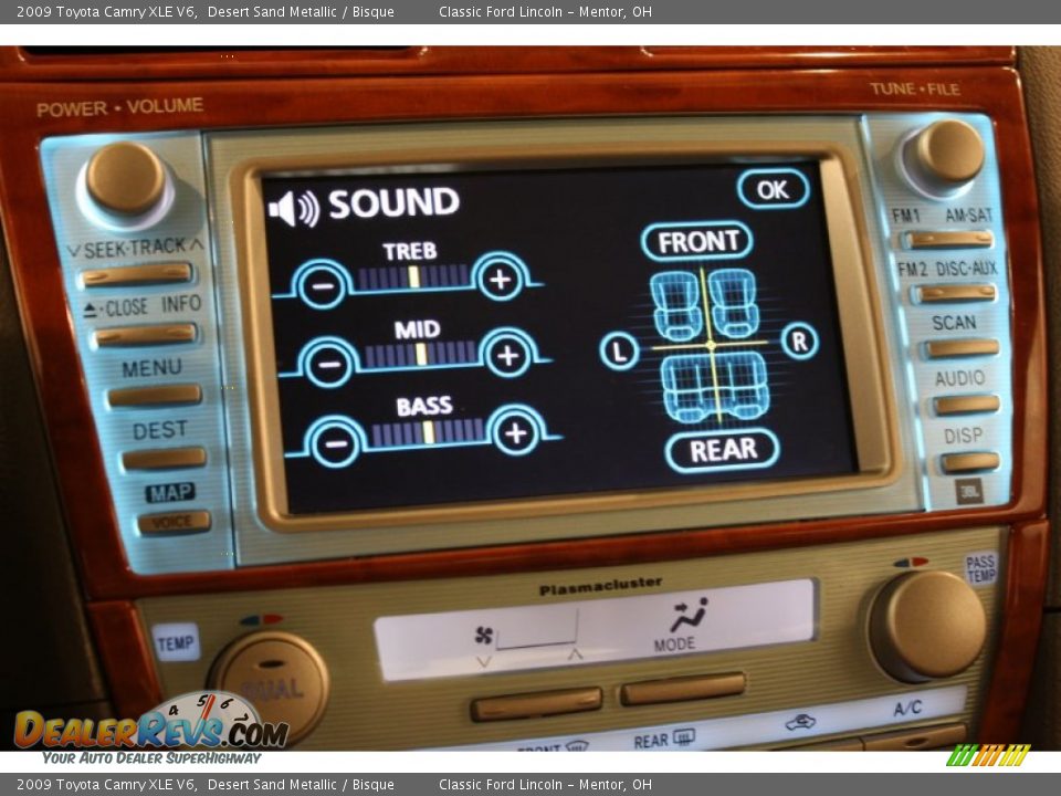 2009 Toyota Camry XLE V6 Desert Sand Metallic / Bisque Photo #13