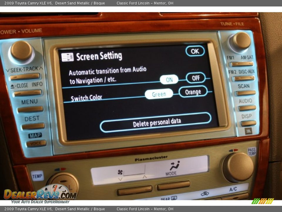 2009 Toyota Camry XLE V6 Desert Sand Metallic / Bisque Photo #19