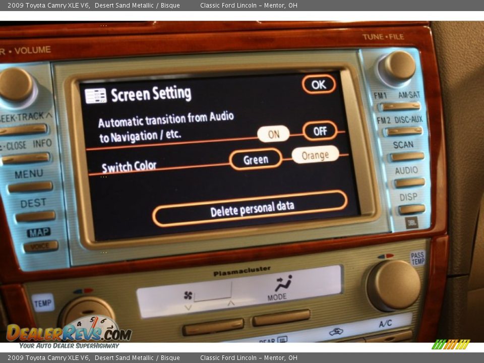 2009 Toyota Camry XLE V6 Desert Sand Metallic / Bisque Photo #20