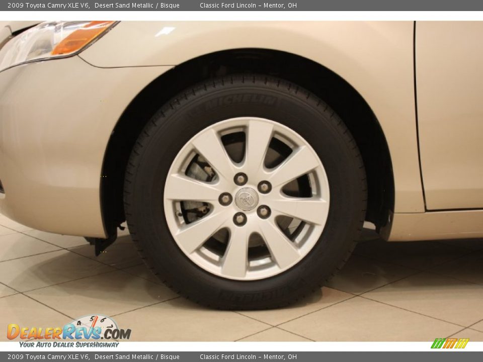 2009 Toyota Camry XLE V6 Desert Sand Metallic / Bisque Photo #29