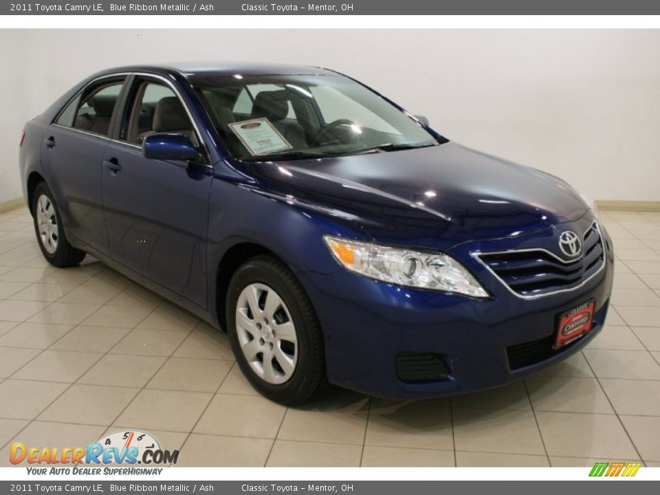2011 Toyota Camry LE Blue Ribbon Metallic / Ash Photo #1