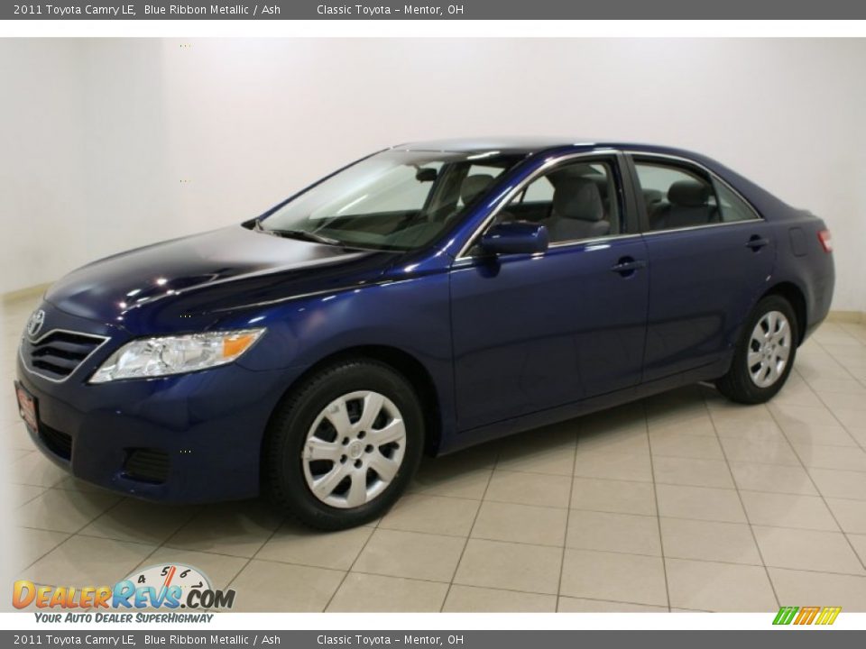 2011 Toyota Camry LE Blue Ribbon Metallic / Ash Photo #3
