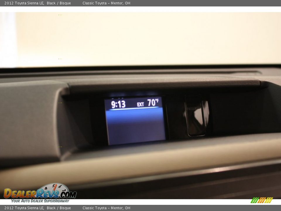 2012 Toyota Sienna LE Black / Bisque Photo #9