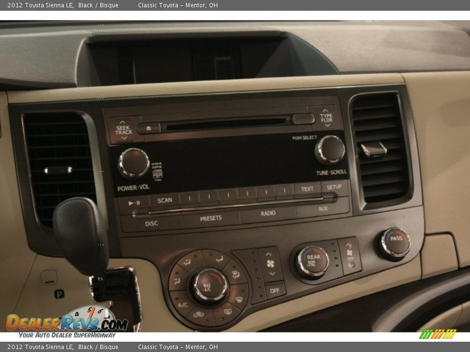 2012 Toyota Sienna LE Black / Bisque Photo #10