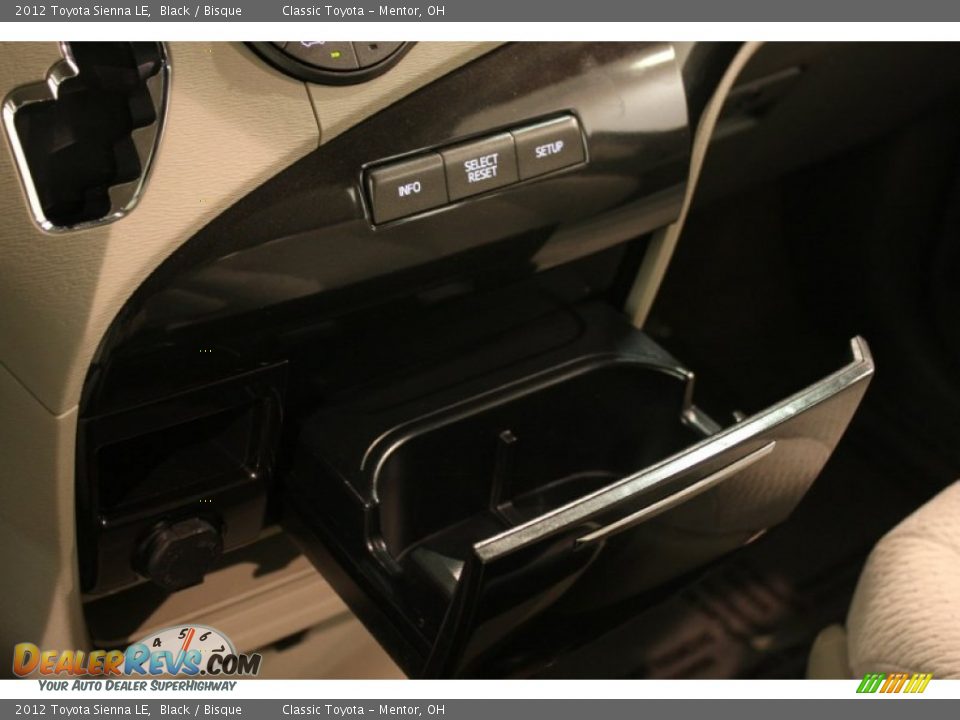 2012 Toyota Sienna LE Black / Bisque Photo #12