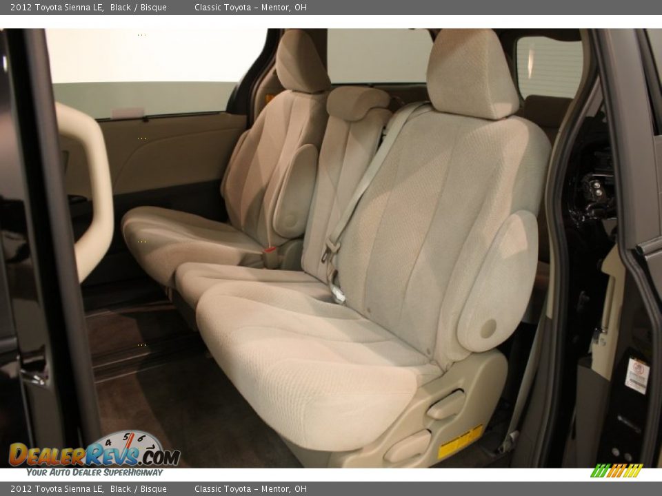2012 Toyota Sienna LE Black / Bisque Photo #16