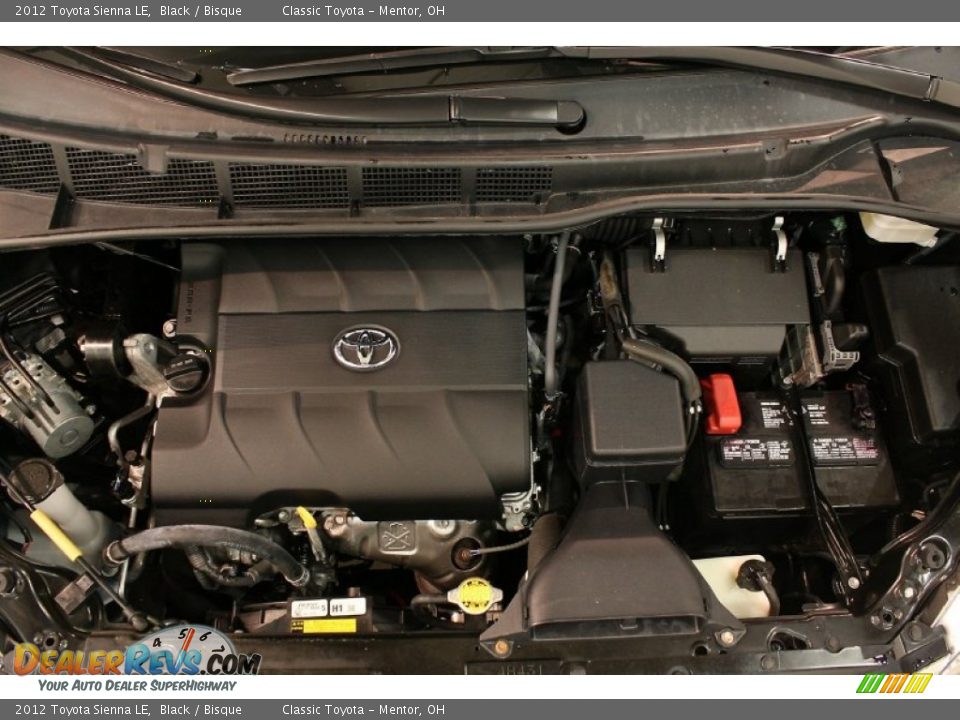 2012 Toyota Sienna LE Black / Bisque Photo #19
