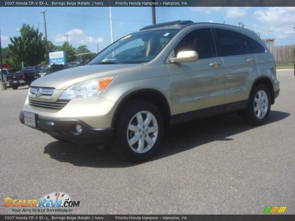 2007 Honda CR-V EX-L Borrego Beige Metallic / Ivory Photo #2