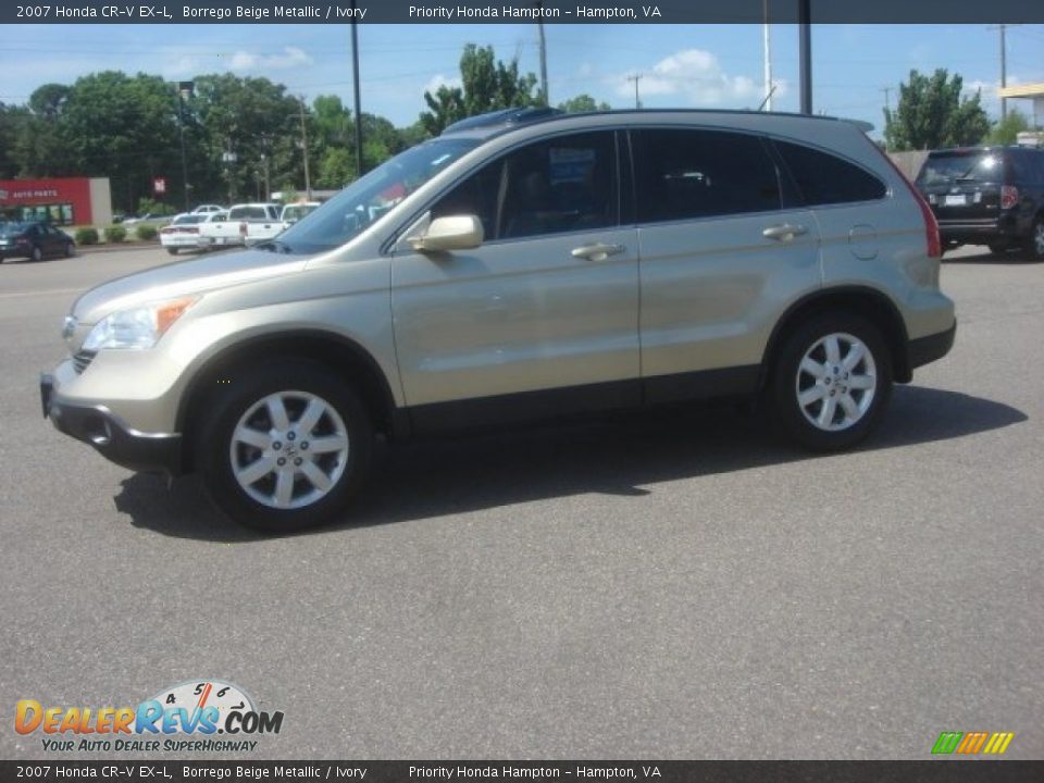 2007 Honda CR-V EX-L Borrego Beige Metallic / Ivory Photo #3