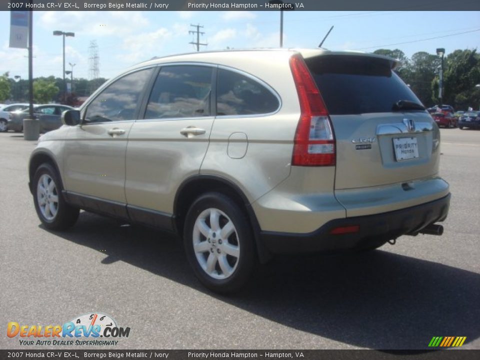 2007 Honda CR-V EX-L Borrego Beige Metallic / Ivory Photo #5