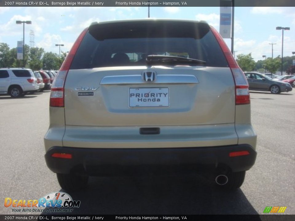2007 Honda CR-V EX-L Borrego Beige Metallic / Ivory Photo #6