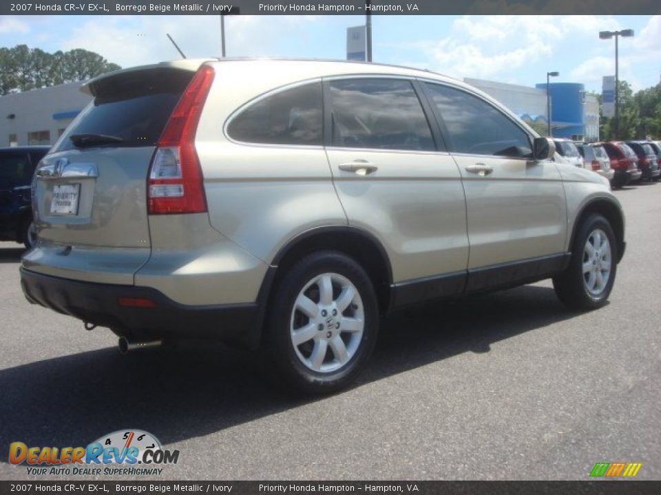 2007 Honda CR-V EX-L Borrego Beige Metallic / Ivory Photo #7