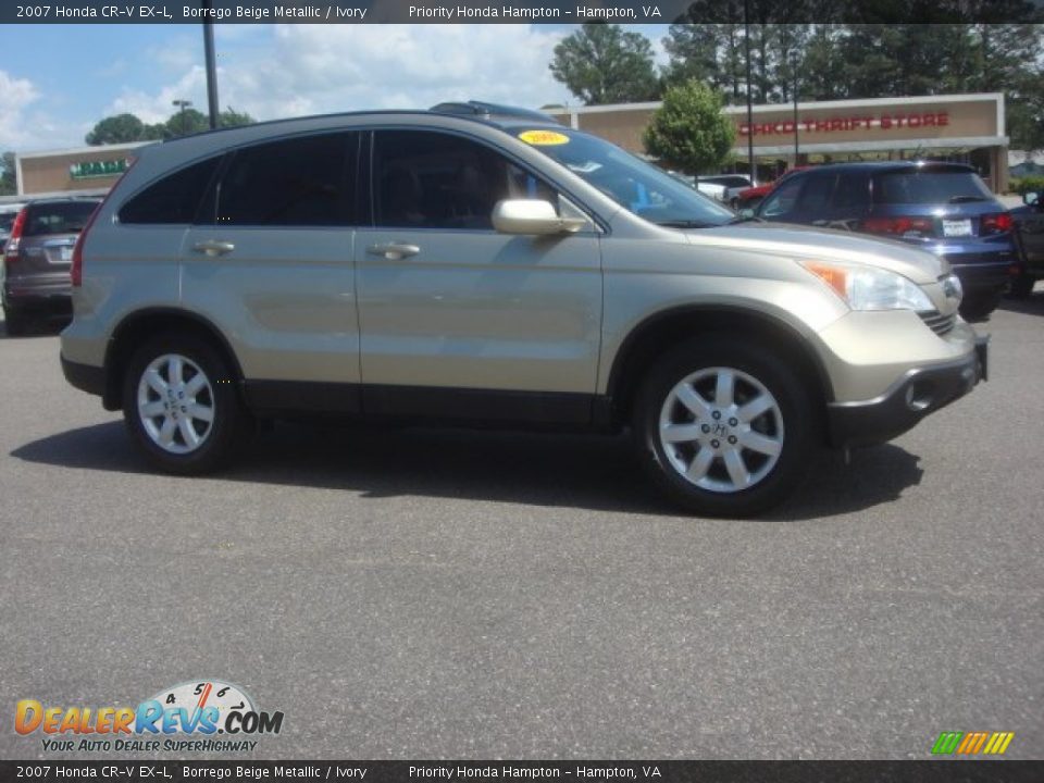 2007 Honda CR-V EX-L Borrego Beige Metallic / Ivory Photo #9