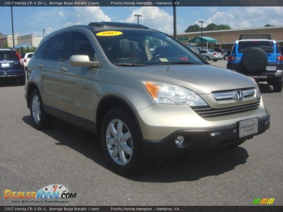 2007 Honda CR-V EX-L Borrego Beige Metallic / Ivory Photo #10
