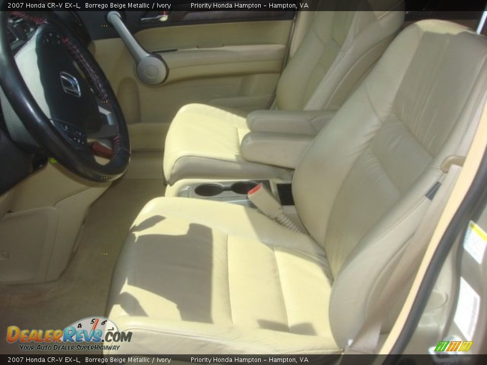2007 Honda CR-V EX-L Borrego Beige Metallic / Ivory Photo #12