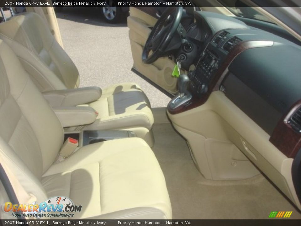 2007 Honda CR-V EX-L Borrego Beige Metallic / Ivory Photo #17
