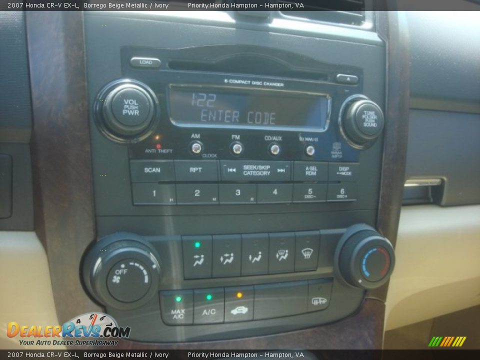 2007 Honda CR-V EX-L Borrego Beige Metallic / Ivory Photo #21