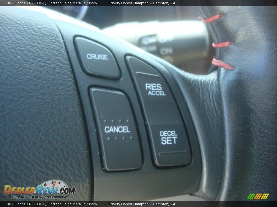 2007 Honda CR-V EX-L Borrego Beige Metallic / Ivory Photo #25
