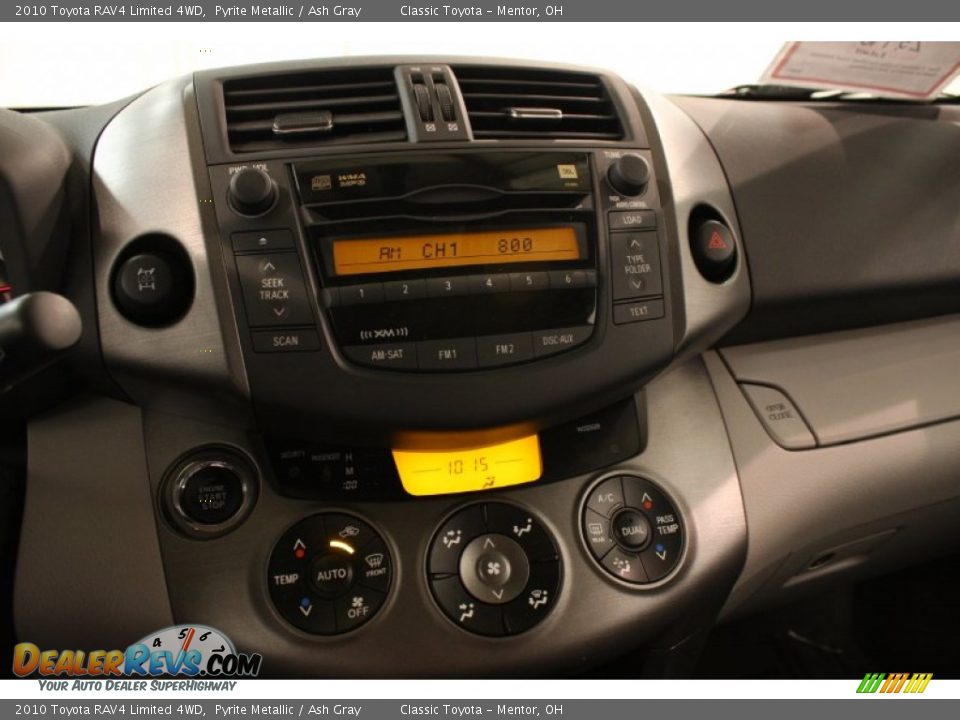 2010 Toyota RAV4 Limited 4WD Pyrite Metallic / Ash Gray Photo #8