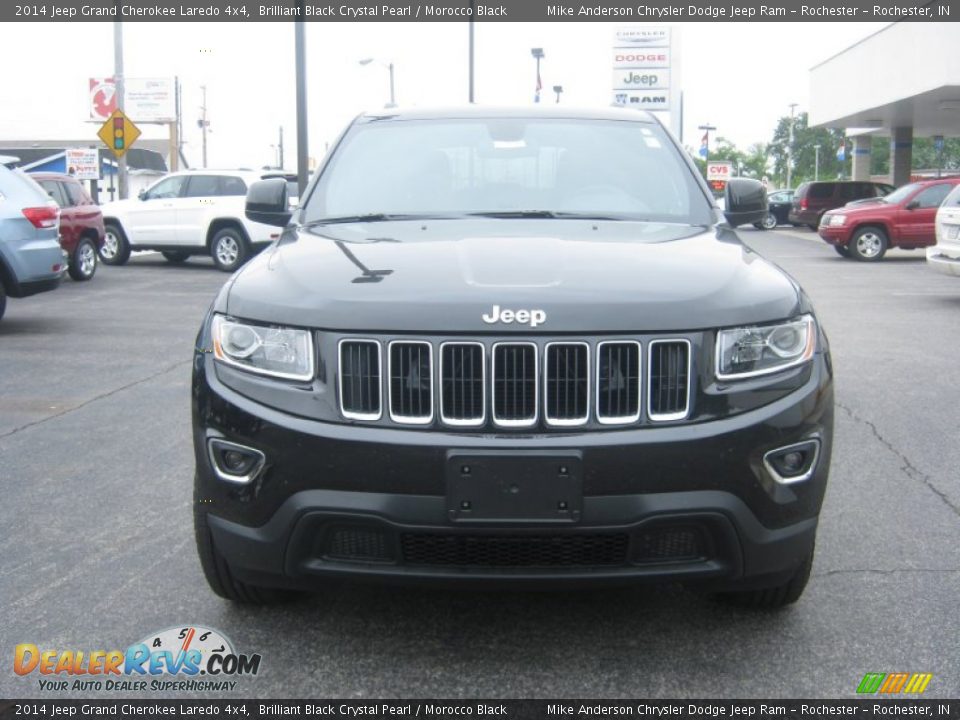 2014 Jeep Grand Cherokee Laredo 4x4 Brilliant Black Crystal Pearl / Morocco Black Photo #2