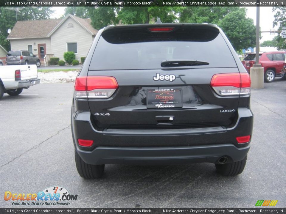 2014 Jeep Grand Cherokee Laredo 4x4 Brilliant Black Crystal Pearl / Morocco Black Photo #3