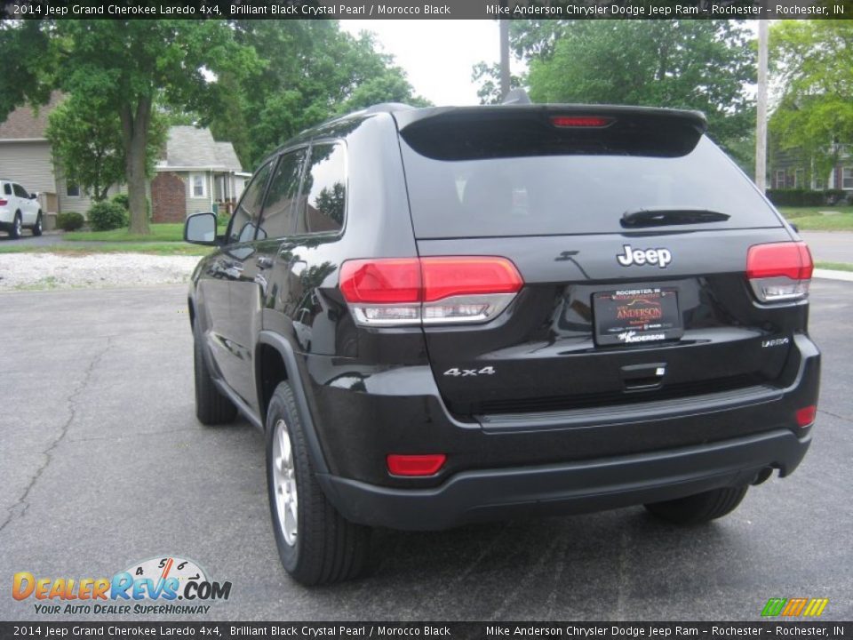 2014 Jeep Grand Cherokee Laredo 4x4 Brilliant Black Crystal Pearl / Morocco Black Photo #4