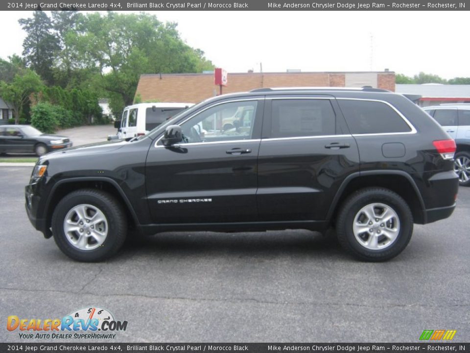 2014 Jeep Grand Cherokee Laredo 4x4 Brilliant Black Crystal Pearl / Morocco Black Photo #6