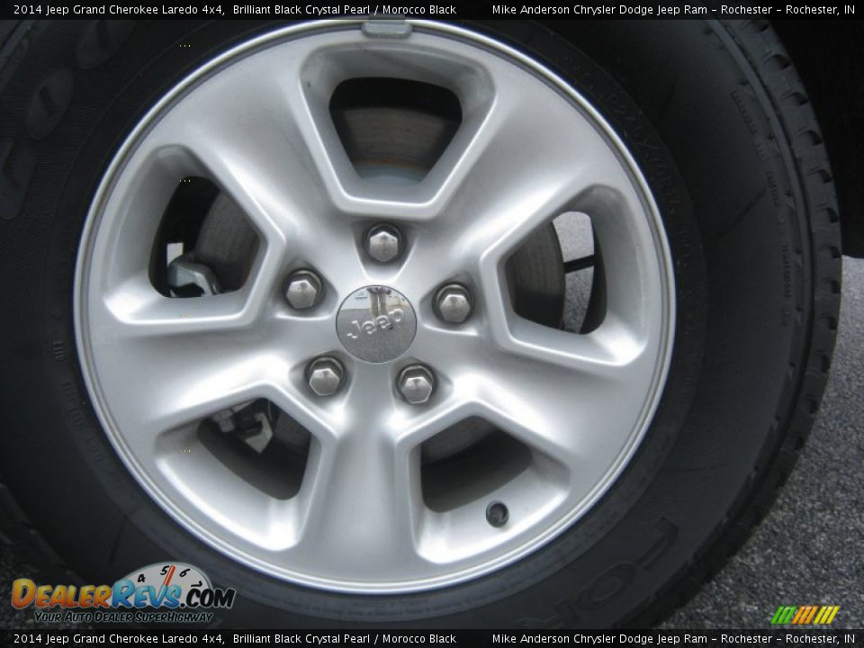 2014 Jeep Grand Cherokee Laredo 4x4 Brilliant Black Crystal Pearl / Morocco Black Photo #8