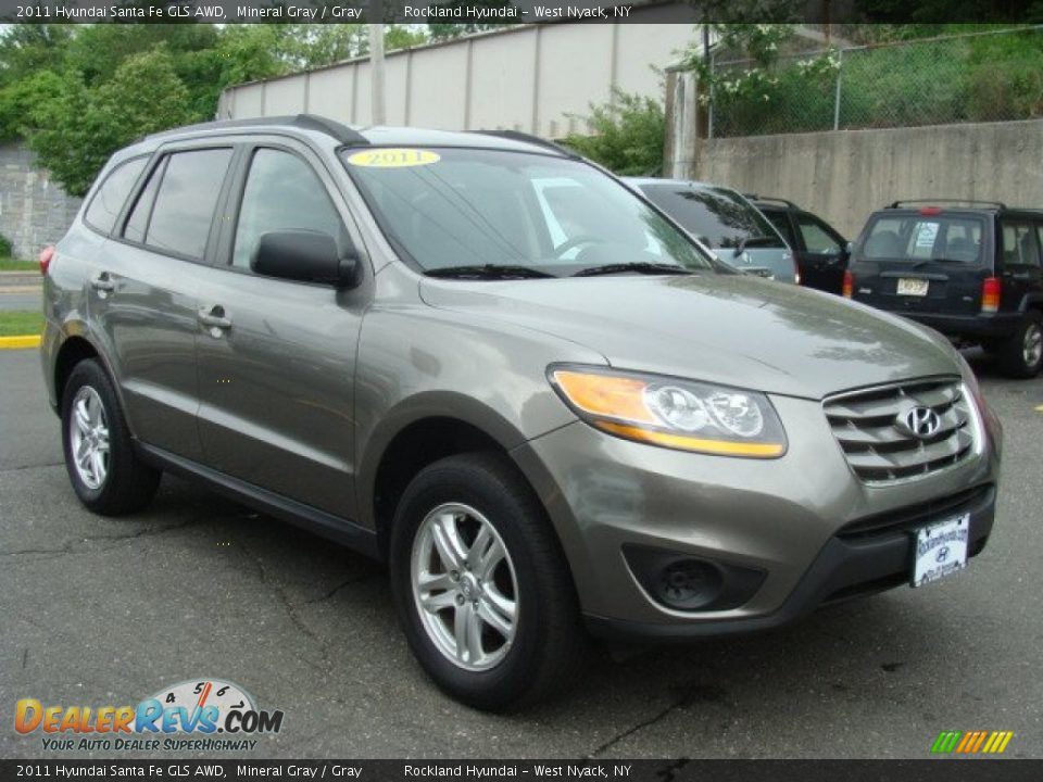 2011 Hyundai Santa Fe GLS AWD Mineral Gray / Gray Photo #3