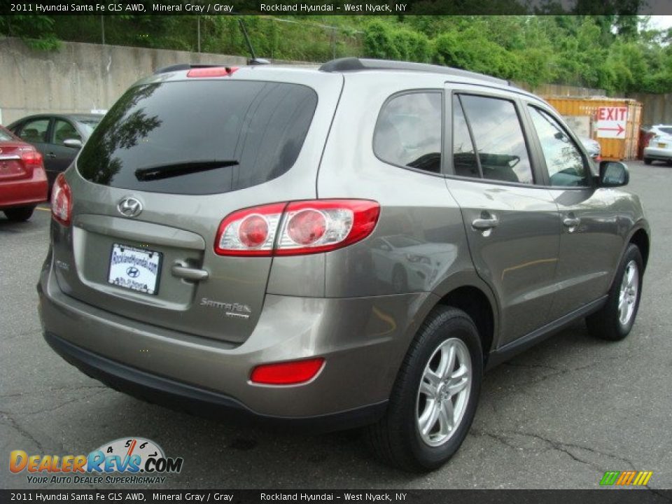 2011 Hyundai Santa Fe GLS AWD Mineral Gray / Gray Photo #4
