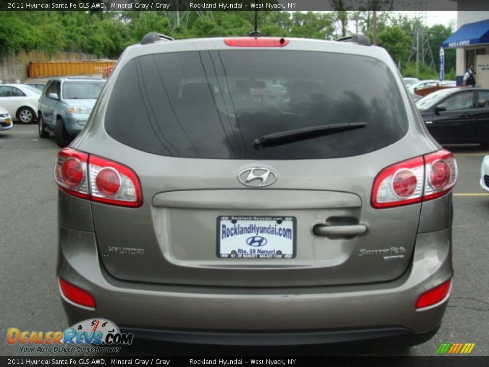 2011 Hyundai Santa Fe GLS AWD Mineral Gray / Gray Photo #5