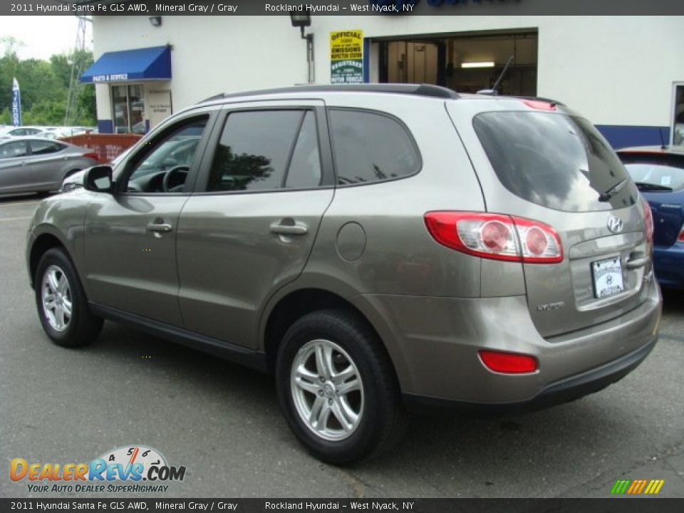 2011 Hyundai Santa Fe GLS AWD Mineral Gray / Gray Photo #6
