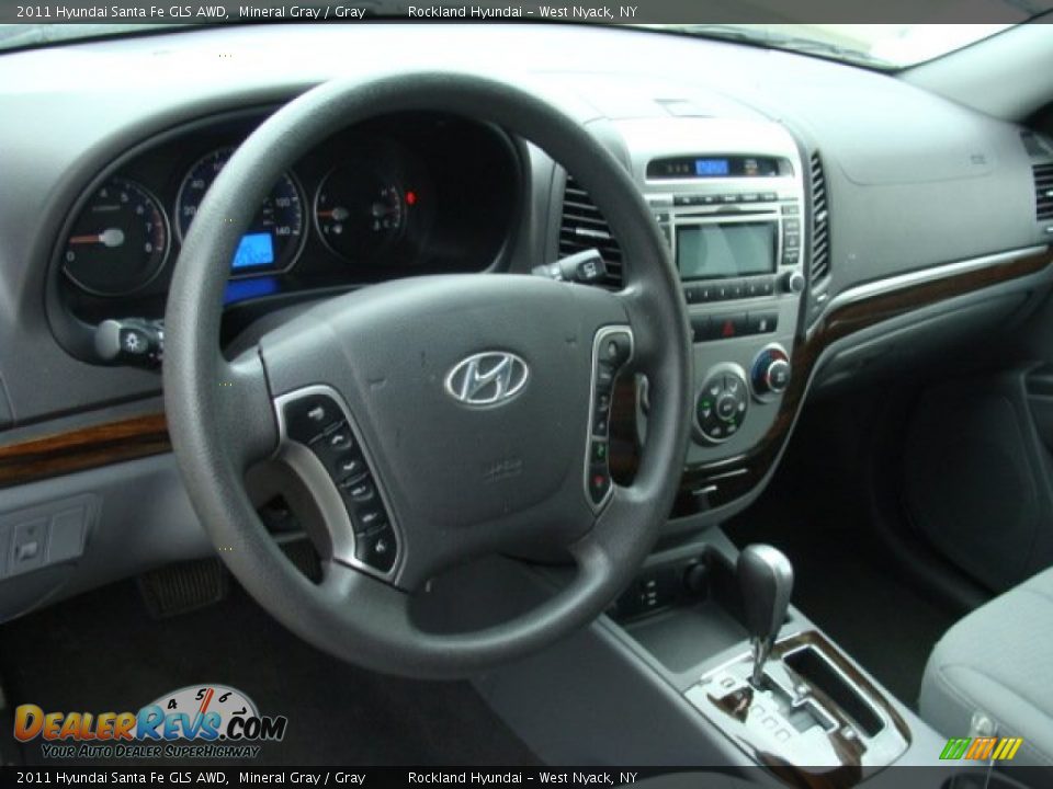 2011 Hyundai Santa Fe GLS AWD Mineral Gray / Gray Photo #9