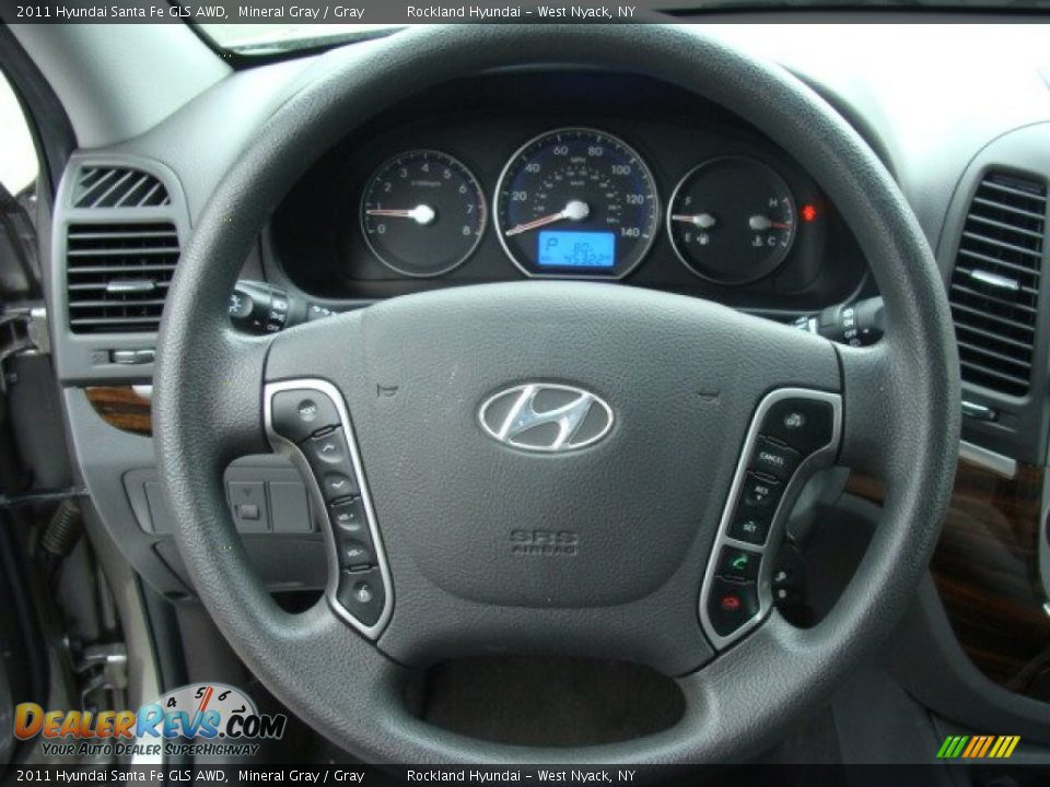2011 Hyundai Santa Fe GLS AWD Mineral Gray / Gray Photo #13