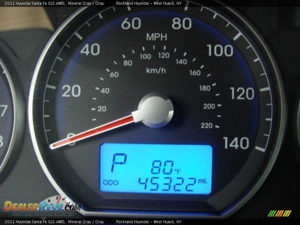 2011 Hyundai Santa Fe GLS AWD Mineral Gray / Gray Photo #16