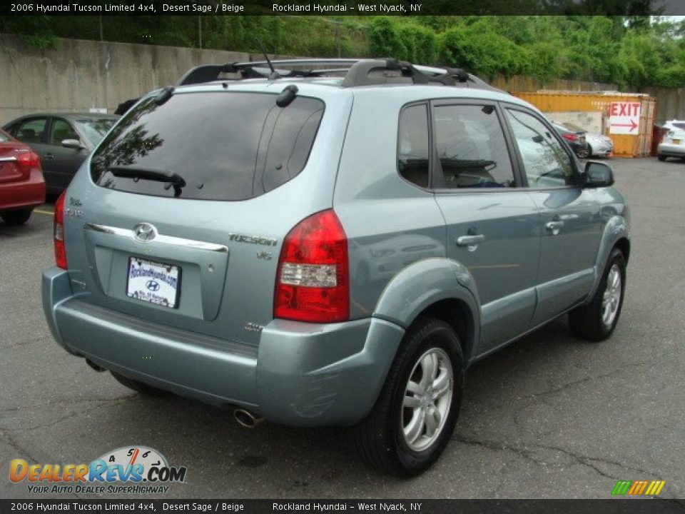 2006 Hyundai Tucson Limited 4x4 Desert Sage / Beige Photo #4