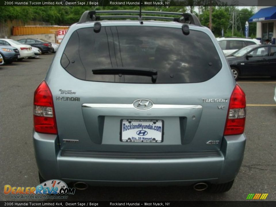 2006 Hyundai Tucson Limited 4x4 Desert Sage / Beige Photo #5