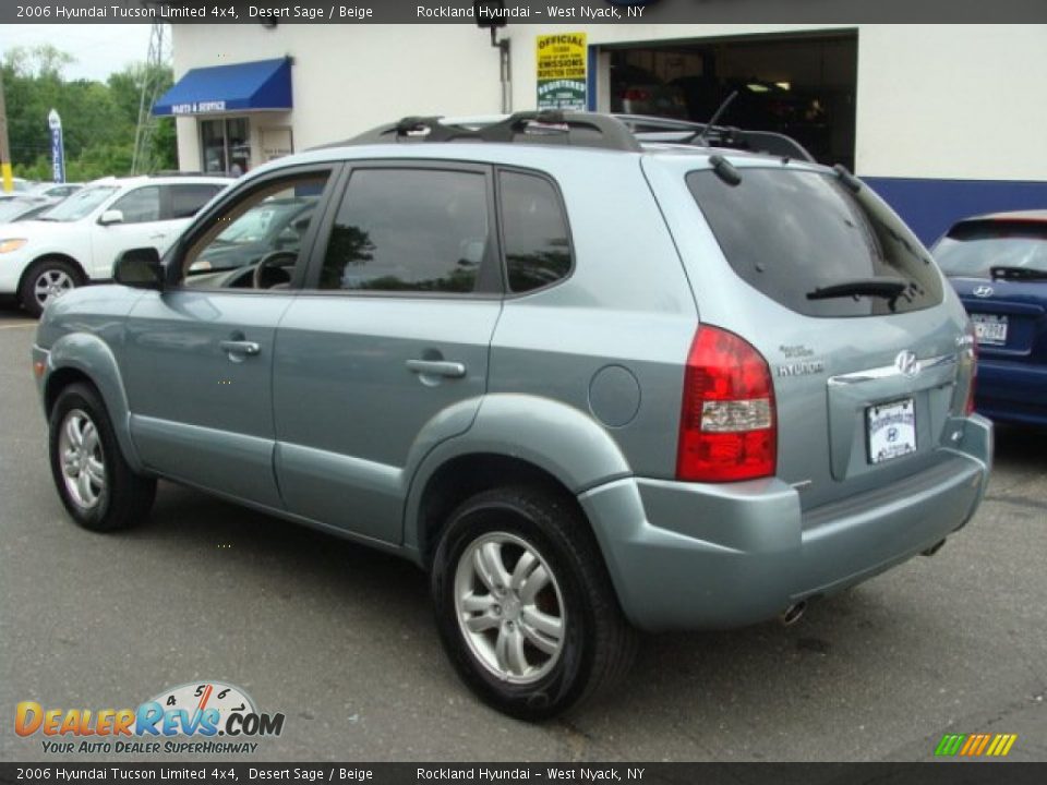 2006 Hyundai Tucson Limited 4x4 Desert Sage / Beige Photo #6